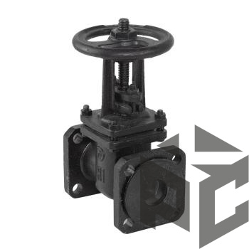 Задвижка чугунная параллельная 30ч6бр Ду 80 Ру 10/16 (Семёнов) от производителя "Рускон"