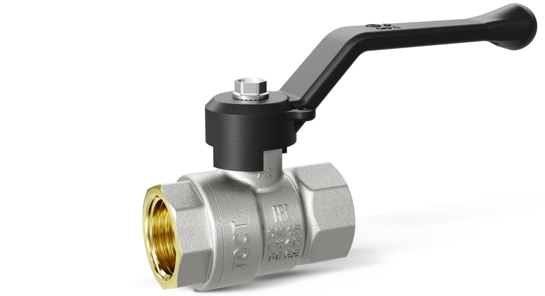 Кран шаровый латунныйLD Pride  вода ВР/ВР Ду 20 (3/4") Ру 40 рычаг 