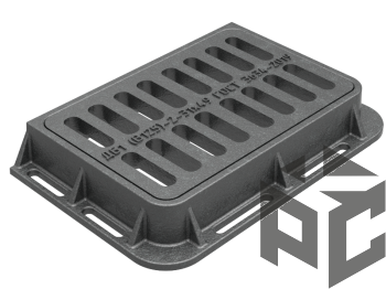 Дождеприемник прямоугольный (ДБ1) B125 634х414х95мм (12.5т) БКМЗ от производителя "Рускон"