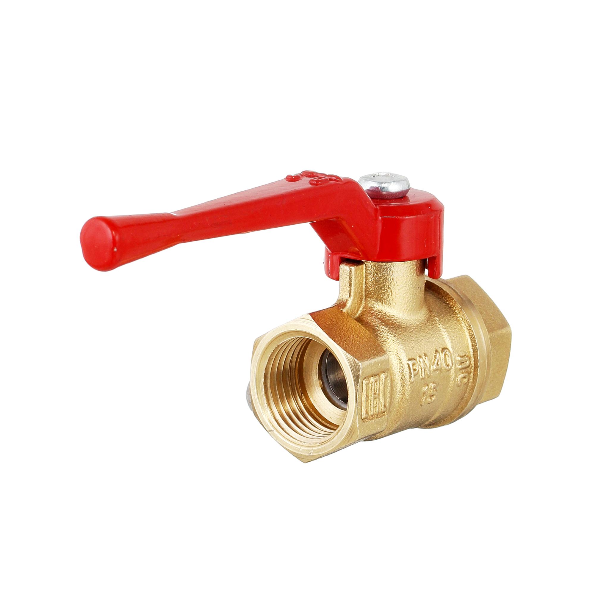 Кран шаровый латунныйБАЗ  11б27п1 вода ВР/ВР Ду 50 (2") Ру 40 рычаг 